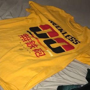 Young and Reckless yellow tee